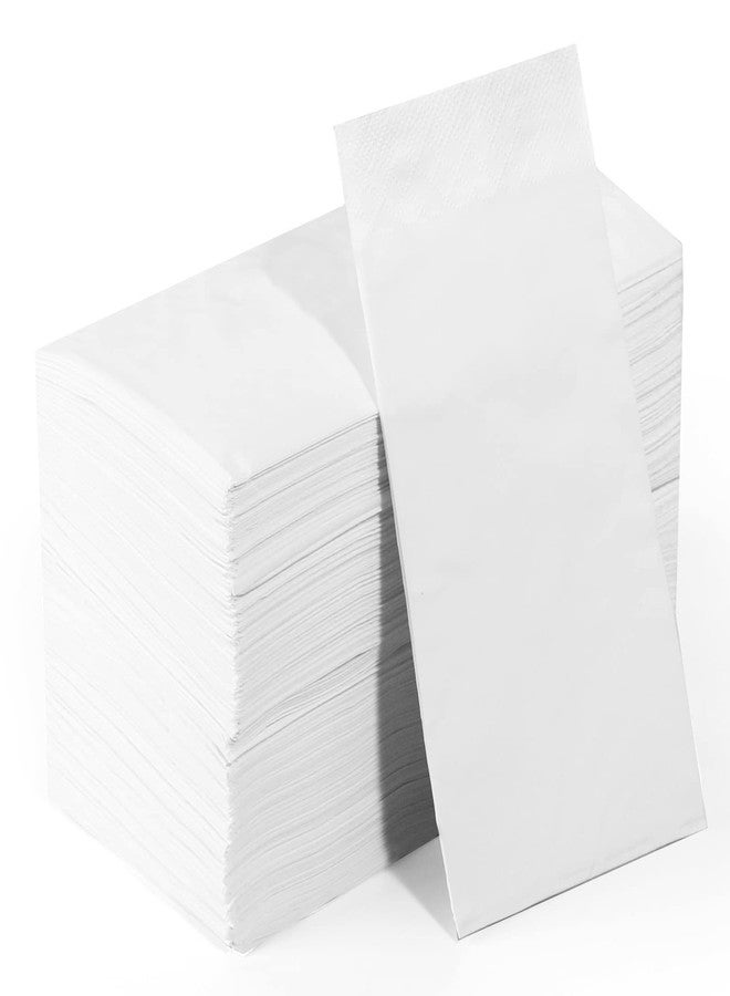 YOCHANDA 100 Pack Paper Napkins Guest Towels Disposable, Premium Quality 2-ply Dinner Napkins Disposable Soft, Absorbent, Party Napkins Wedding Napkins for Kitchen, Dinners or Events (white paper, Count, 100) - Image 1