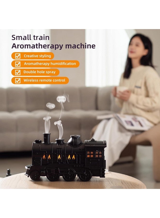 Inditradition Inditradition Plastic Train Engine Shape Aroma Diffuser Humidifier For Room | Ultrasonic Aromatherapy Essential Oil Vaporizer (With Multi-Colour LED, 9 X 5 Inches, 300ml Tank) (Black)  - Image 4