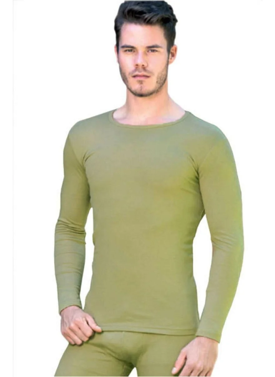 Tutku 2 Pieces Khaki Color Thermal Undershirt