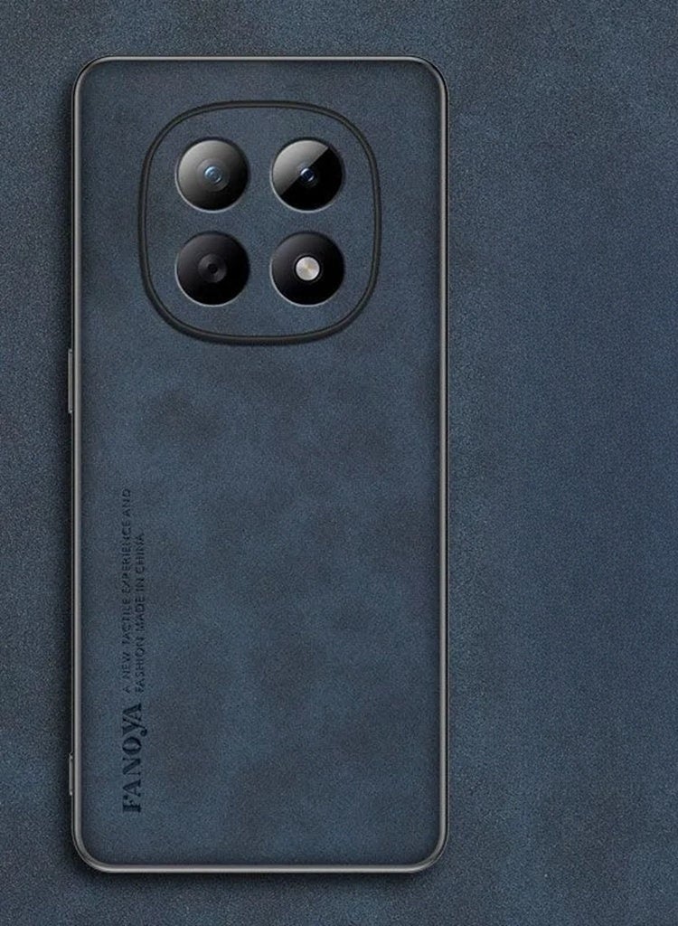 For Xiaomi Redmi Note 15 5G Case， Camera Lens Protection，Imitation Sheepskin Leather Case Matte Bumper ，Military Grade Protection， Premium Texture Shockproof Xiaomi Redmi Note 15 Cover - Image 1