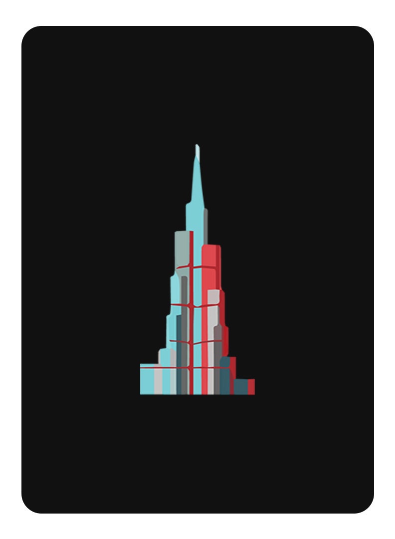 Theodor Protective Flip Case For Samsung Galaxy Tab S9 With Trifold Stand Auto Wake Sleep Shockproof Cover Burj Khalifa - Image 1