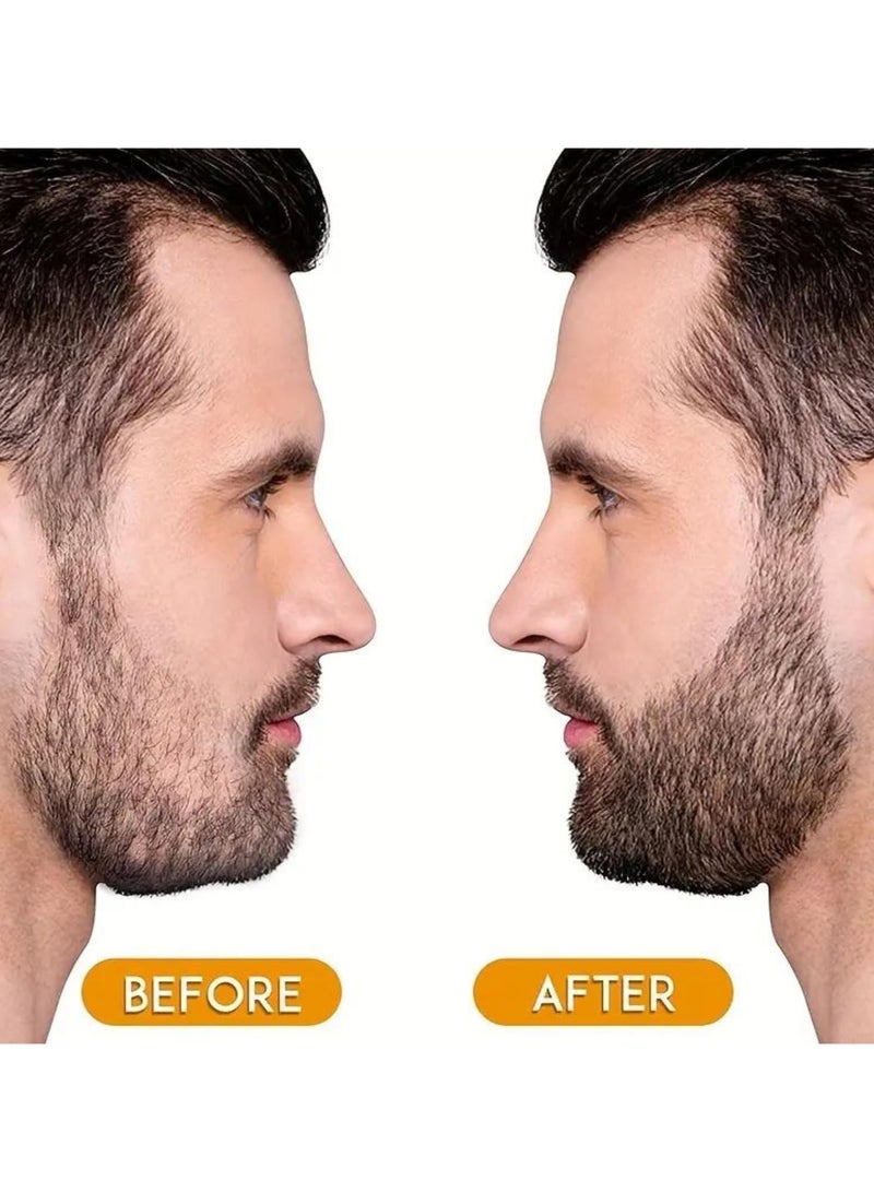 ATRJSZ Beard Color Pen for Men - Waterproof & Sweat Resistant Mustache Dye, Natural Looking Beard Filler Pencil with Gentle Formula, Long Lasting Gray Coverage, Easy Application for Home & Barber Use (Black) - Image 5