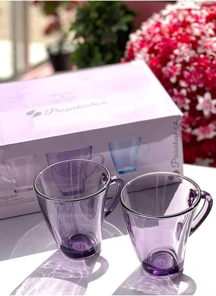 Pasabache Pasabache Tea Mug Set Penguen -6 Cups- 170 ML -Purple Color  - Image 1