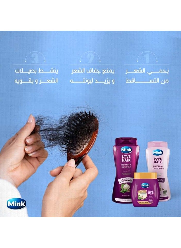 منك مينك شامبو بخلاصة الثوم وزيت الروزماري و الخروع 700 مل - Image 3