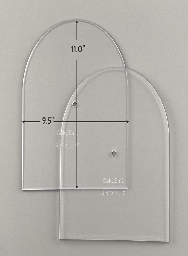 CAKESAFE - Large Arch Disk Set-Unique Shaped Acrylic Disks for Cake Decorating - Image 2