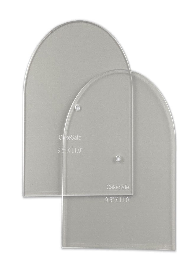 CAKESAFE - Large Arch Disk Set-Unique Shaped Acrylic Disks for Cake Decorating - Image 1