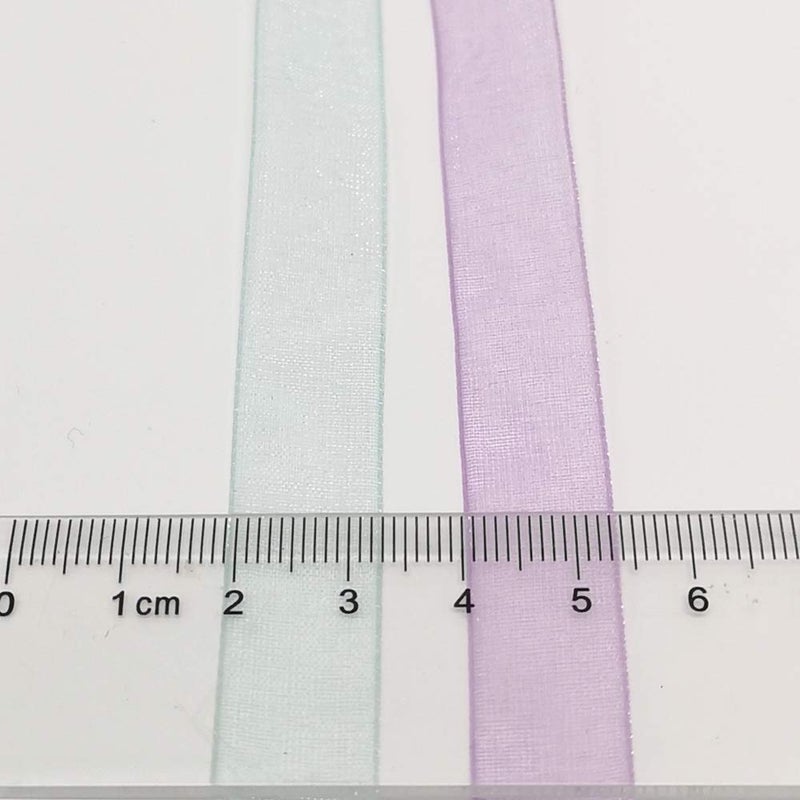 Chenkou Craft Solid Organza Ribbon Assorted 24 Yards Craft Bow Party Decoration Packing Ribbons (Mix, 1/2"(12mm)) - Image 3