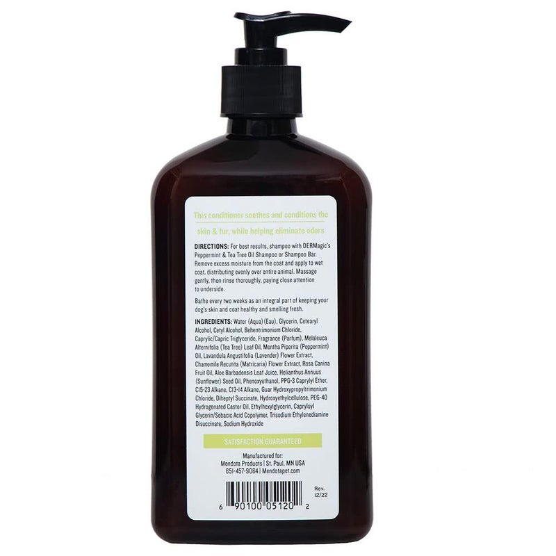 DERMagic Peppermint & Tea Tree Oil Shampoo & Conditioner 18 fl. oz. - Image 2