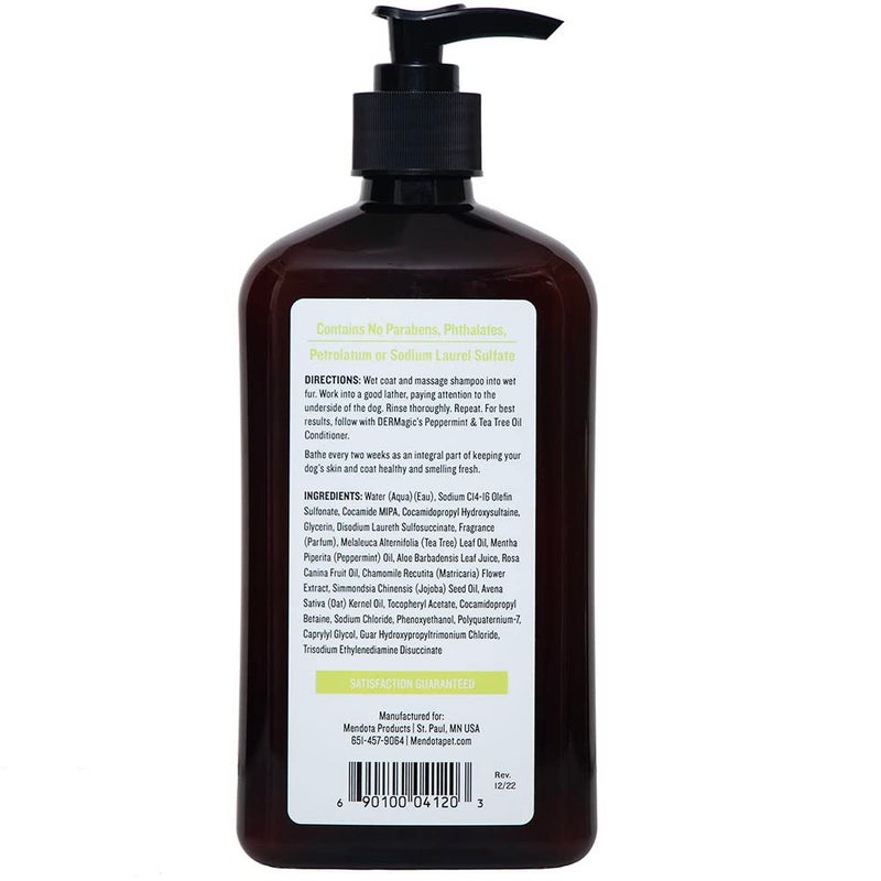 DERMagic Peppermint & Tea Tree Oil Shampoo & Conditioner 18 fl. oz. - Image 3