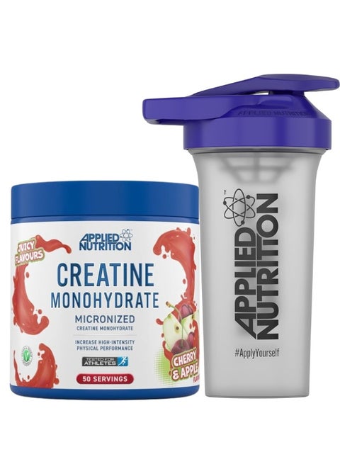 ابلايد نيوترشن كرياتين مونوهيدرات ميكرونيزيد, يزيد من الأداء ويدعم نمو العضلات, بطعم الكرز والتفاح, 250 جرام