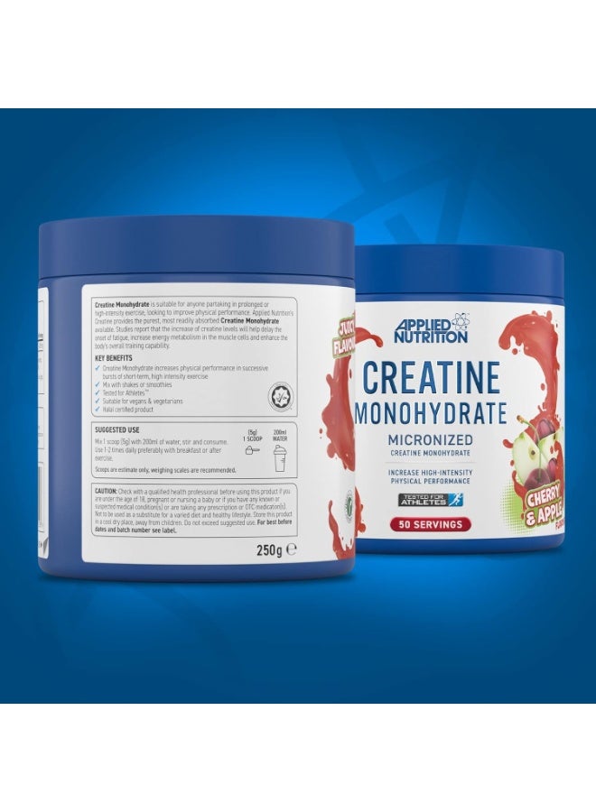 أبلايد نيوتريشن ابلايد نيوترشن كرياتين مونوهيدرات ميكرونيزيد, يزيد من الأداء ويدعم نمو العضلات, بطعم الكرز والتفاح, 250 جرام - Image 3