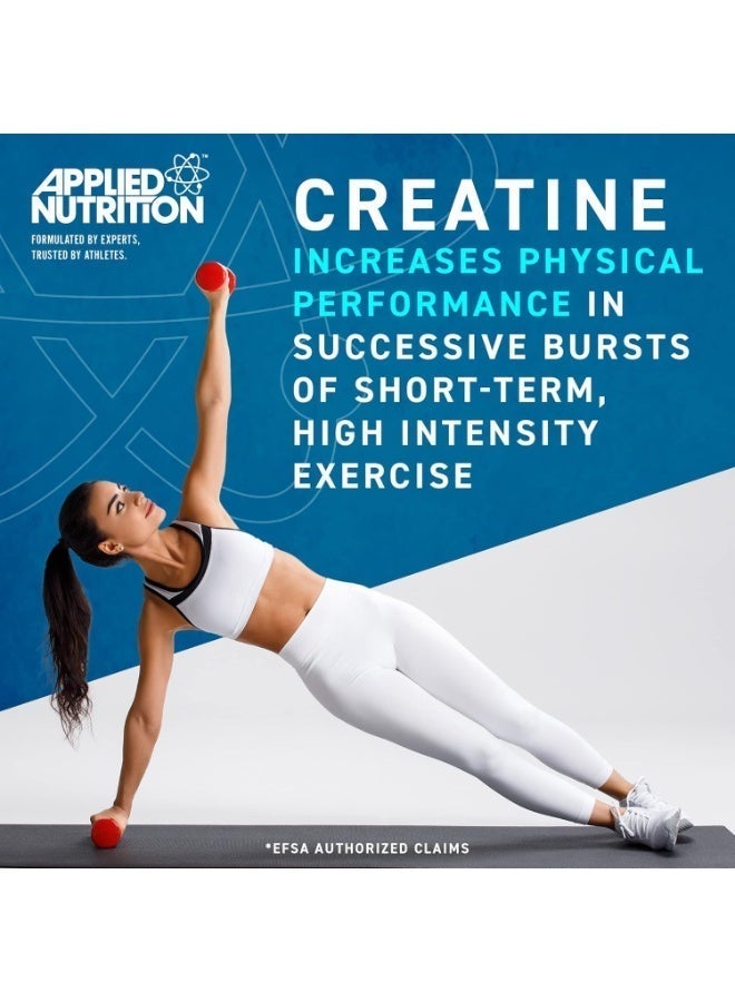 Applied Nutrition Creatine Monohydrate Micronized, Increases Performance, Supports Muscle Growth, Cherry & Apple Flavor , 250 Gm - Image 2