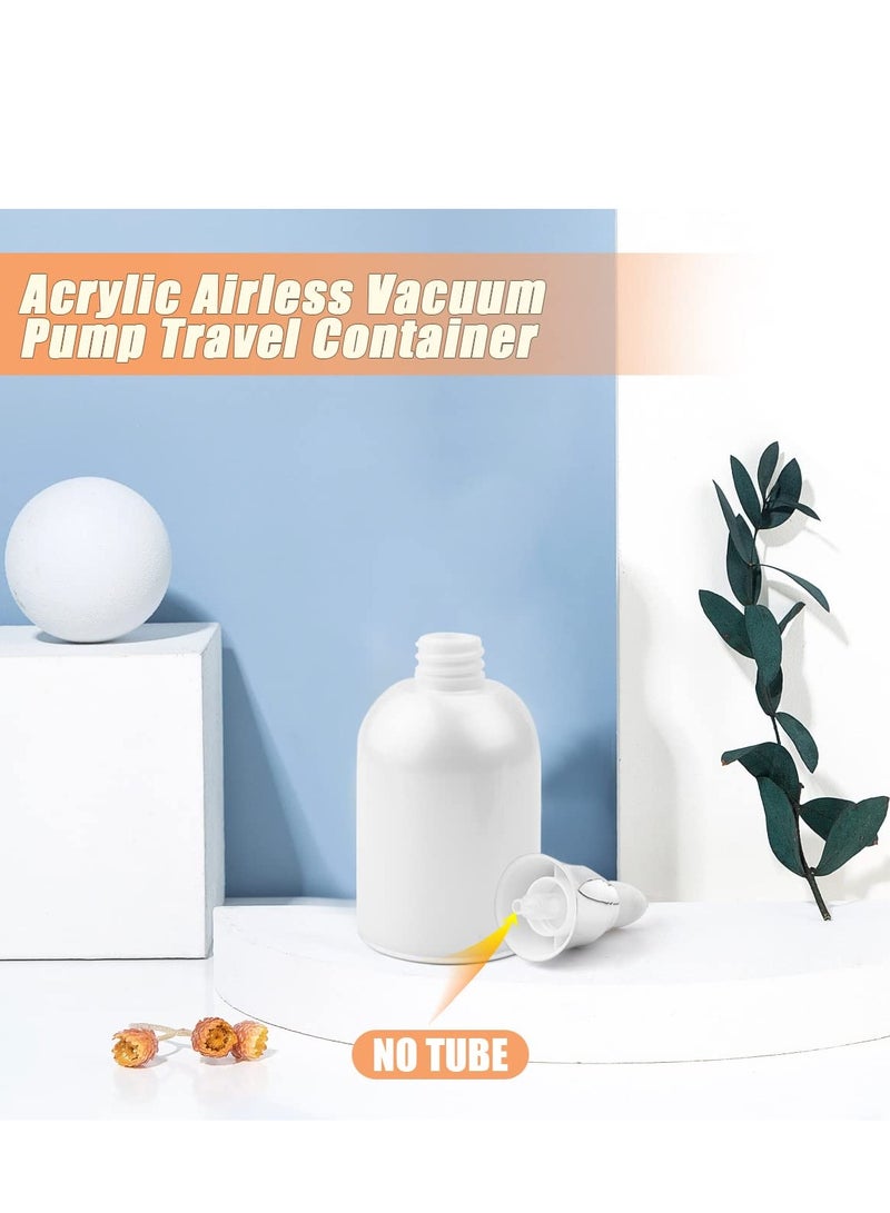 Excefore Cream Jar Vacuum Bottle,  Travel Cosmetic Cream Dispenser, Thicken Small Empty Airless Cosmetic Container,  Lotion Dispenser With Pump for Creams, Gels Airless Pump Bottles 3 Pack 30ml/1oz - Image 3
