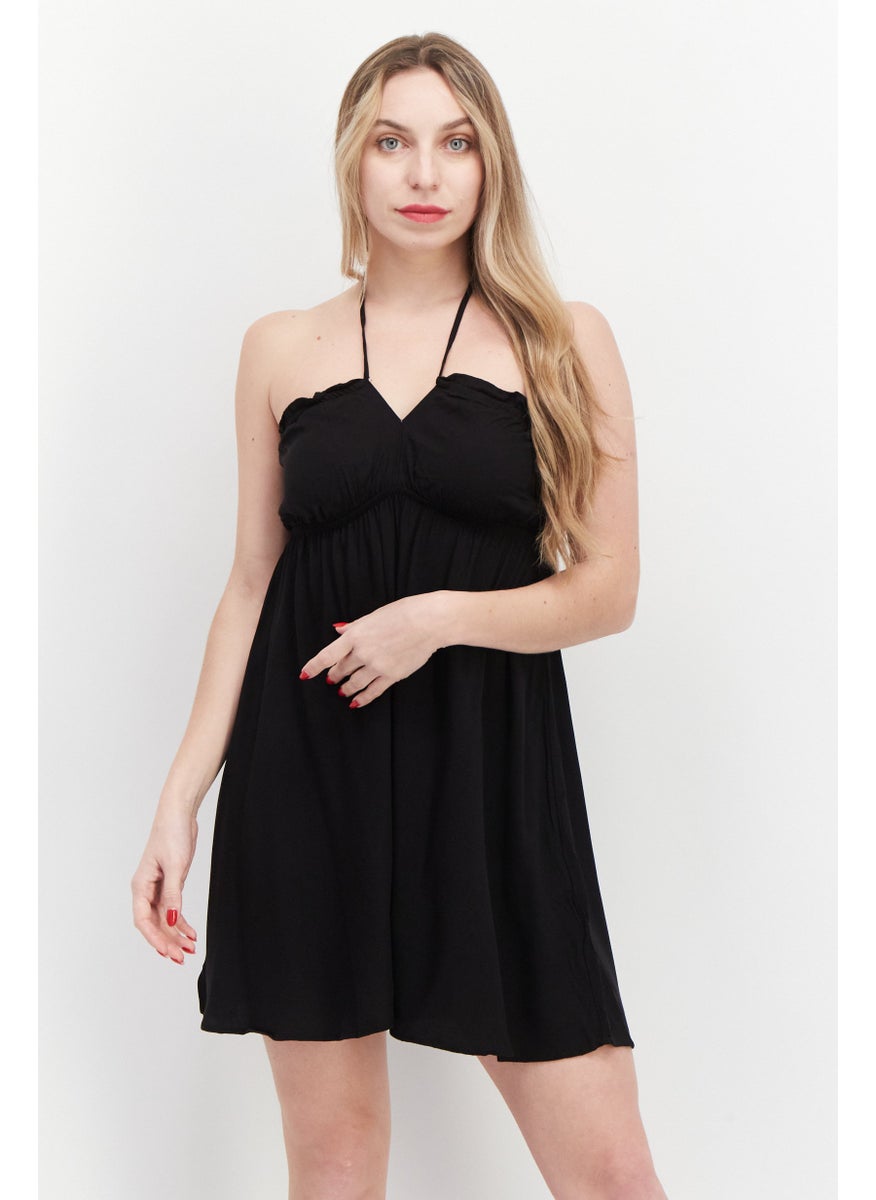 Cotton On Women Plain Mini  Dress, Black  - Image 1