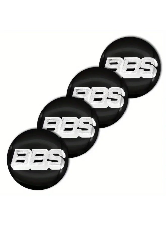 BBS 4 pieces of car accessories, 3D aluminum wheel center stickers with a diameter of 56 mm for BBS logo - Image 3