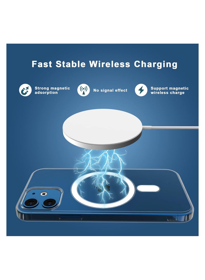 Compatible with iPhone 12/12 Pro clear Phone Case, Ultra-Thin Anti-Fall Anti-Scratch Anti-Yellow Silicone Protective Cover, for Magsafe Charger, Transparent 6.1 inch  - Image 3