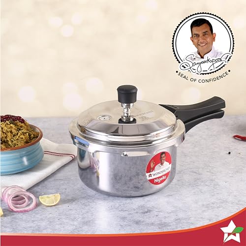 Wonderchef Nigella Tri-Ply Outer Lid Pressure Cooker 3L, 5 Years Warranty - Image 2