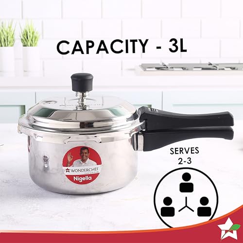 Wonderchef Nigella Tri-Ply Outer Lid Pressure Cooker 3L, 5 Years Warranty - Image 4