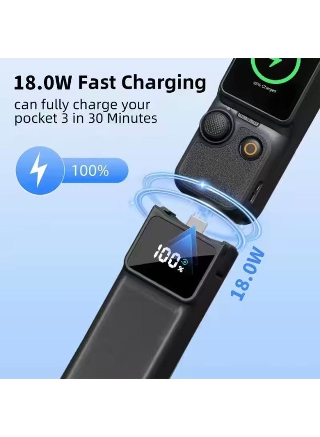 INSEESI Battery Controller for DJI Pocket 3/4 Cameras with 5000mAh Battery - Image 3