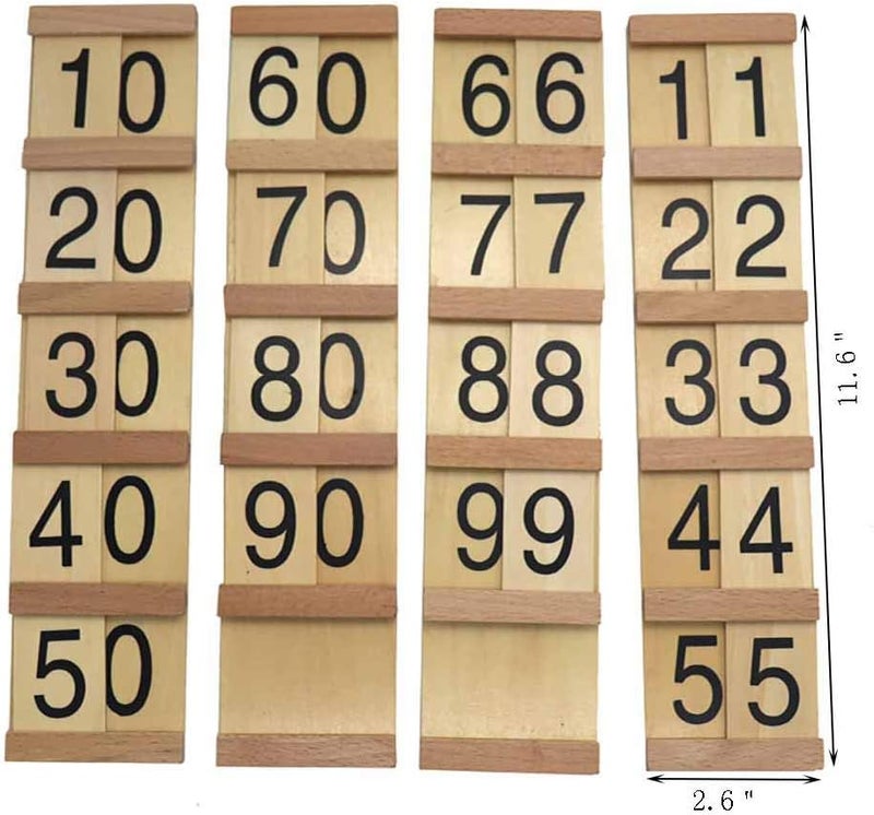 Kghios Montessori Math Toys Material for Toddlers Seguin Boards with Beads Home Edition,Montessori Seguin Boards & Beads - Image 2