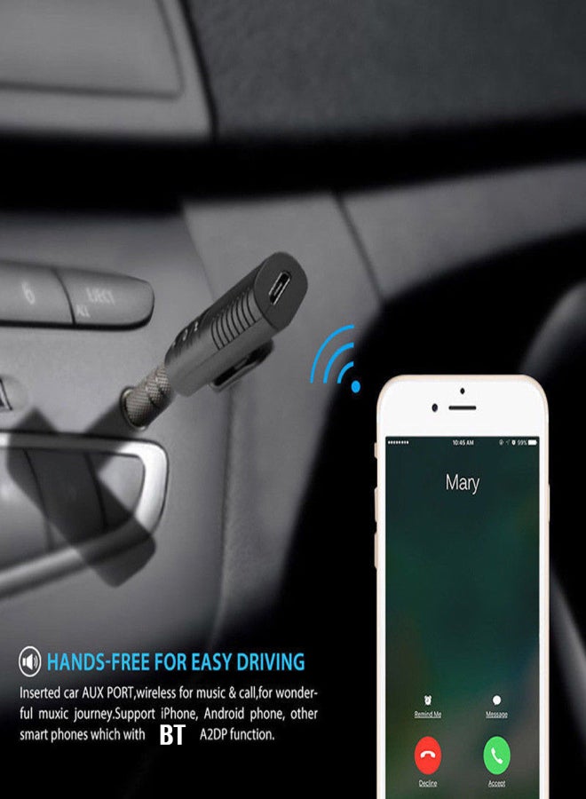 Wireless BT Receiver Standard 3.5mm Jack Stereo BT Audio Music Receiver Adapter for Speaker Car Aux Hands Kit - Image 4