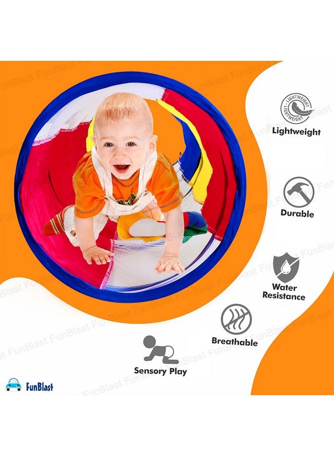 فنبلاست خيمة نفق فن بلاست للأطفال، نفق خارجي قابل للطي للأطفال الصغار، خيمة نفق بطول 6 أقدام للأطفال، للبنات والأولاد، ألعاب أنشطة منبثقة (متعددة الألوان) (نفق واحد)، خيمة واحدة بتصميم منزل - Image 3