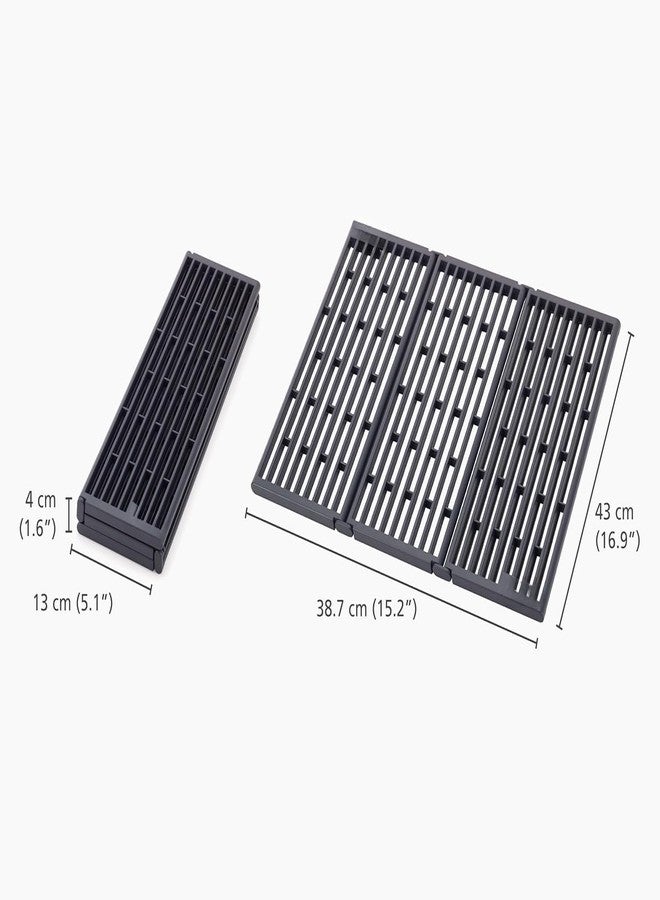 LASALE Modern Kitchen Folding Over Sink Drainer – Foldable Platform Rack &Non-Slip Dish Drying Rack for for Plates, Cups & Vegetables - Image 2