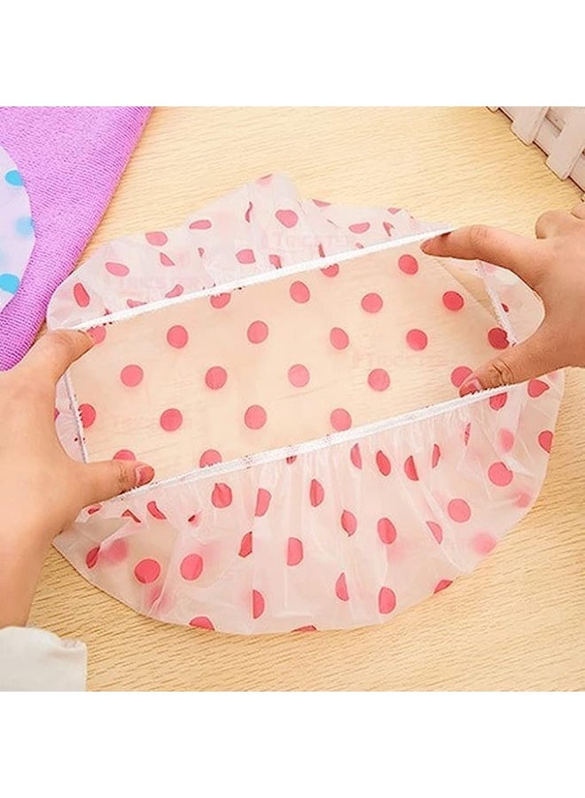 طواقي استحمام للنساء، بونيهات للحمام أستك ومقاومة للمياه وقابلة لإعادة الاستخدام من إيفا بمقاس موحد لمنازل وسبا وصالونات وعلاجات شعر وصالونات تجميل  طقم من 3 قطع (متعدد ألوان ومتعدد تصميمات) - Image 2