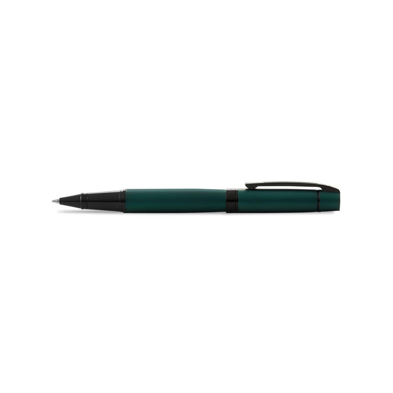 SHEAFFER قلم شيفر 300 E9346 لامع أخضر غير لامع مع حواف سوداء مصقولة RB - Image 4