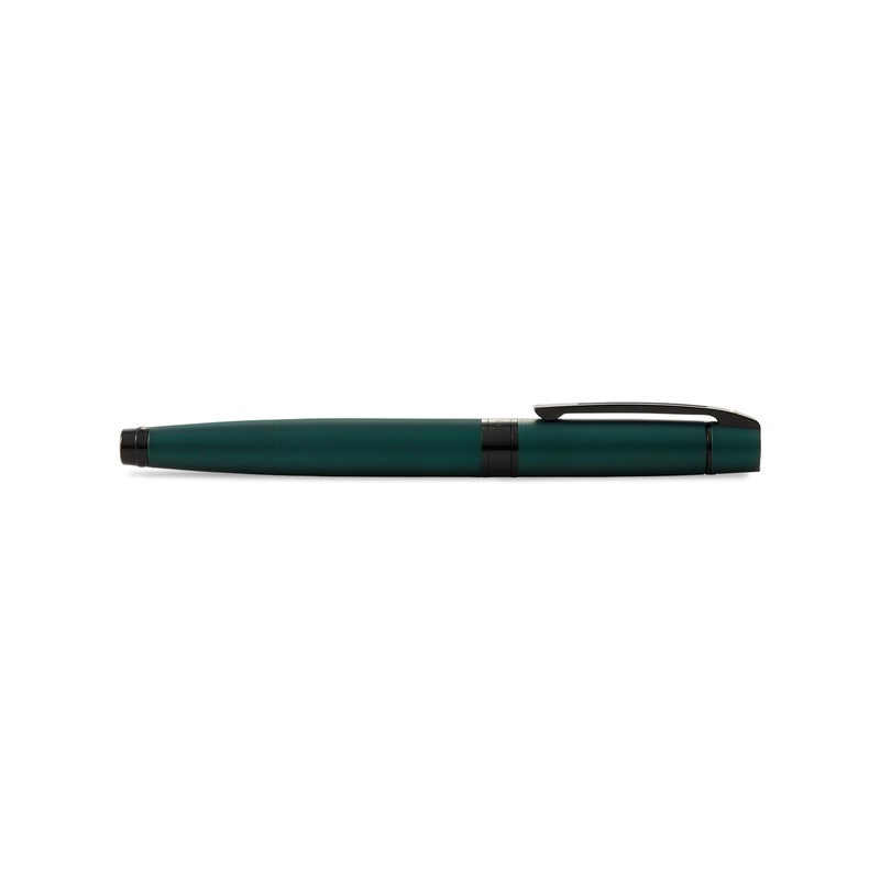 SHEAFFER قلم شيفر 300 E9346 لامع أخضر غير لامع مع حواف سوداء مصقولة RB - Image 5