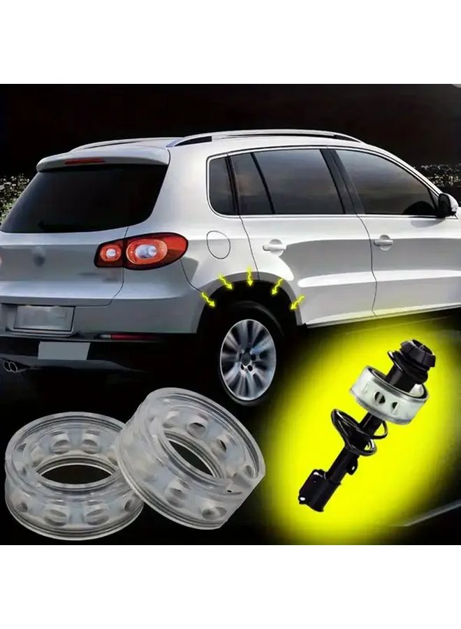 F Type Car Shock Absorber Bumpers Pair SEBS Rubber Spring Struts Enhance Stability Tool Free Installation - Image 2