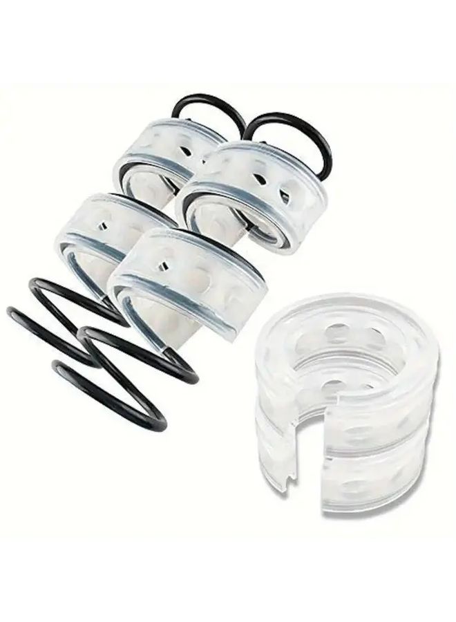 F Type Car Shock Absorber Bumpers Pair SEBS Rubber Spring Struts Enhance Stability Tool Free Installation - Image 1
