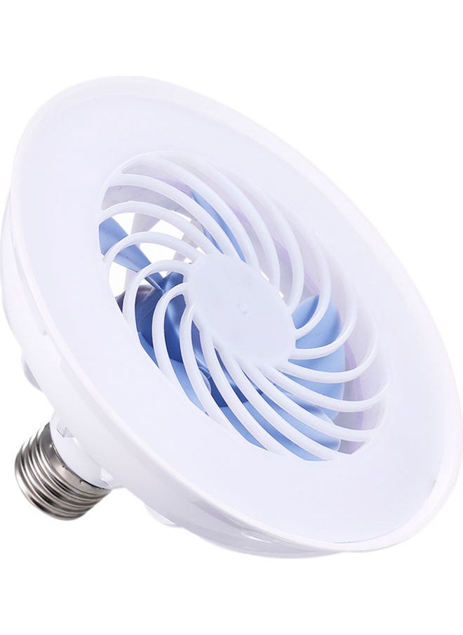 Generic E27 Mini Fan Light White  - Image 1