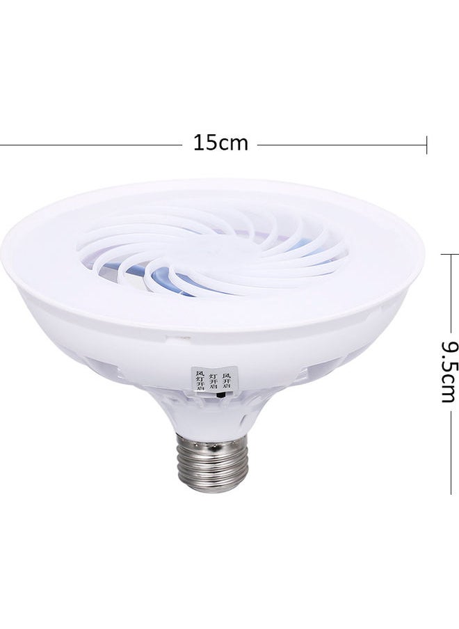 Generic E27 Mini Fan Light White  - Image 3