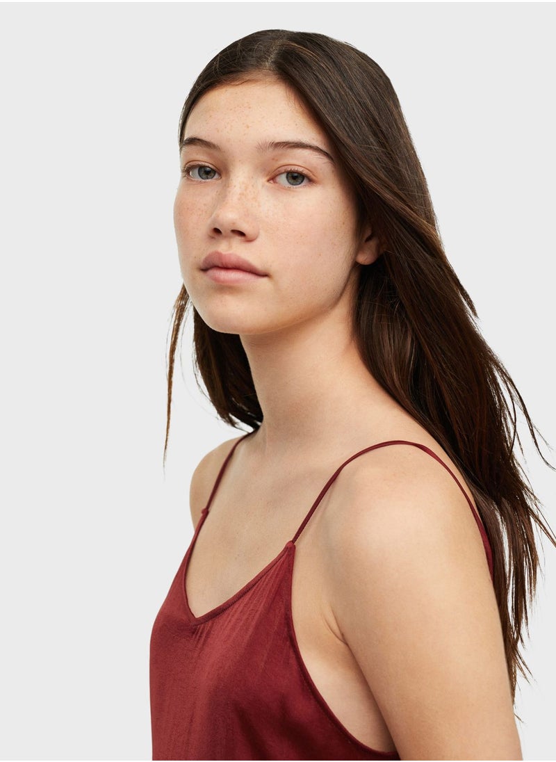 MANGO - Satin Camisole Dress - Image 1
