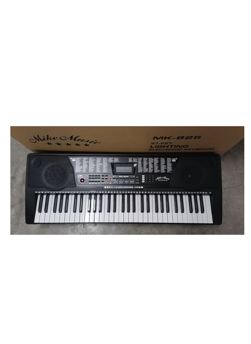 Mike Music 61 Keys Full Size Electronic Piano Keyboard portable Musical Instrument (825 with Stand Bag bench) - pzsku/Z2817AC97DD531128875EZ/45/_/1647176668/445ac198-8c52-400f-ab71-c51cc7ba726b