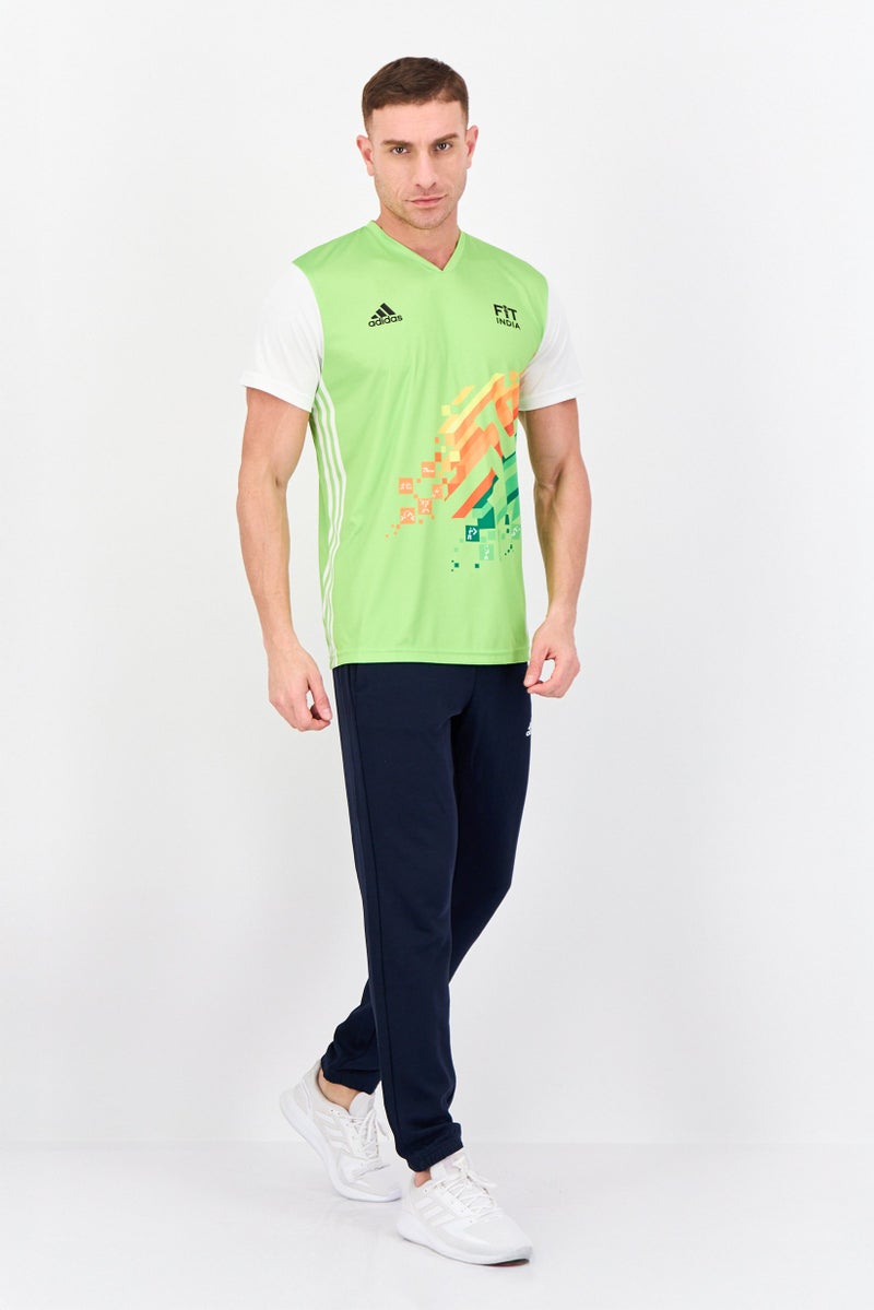 Adidas Men Sportswear Fit Short Sleeve Hockey Jersey, Multicolor  - Image 4