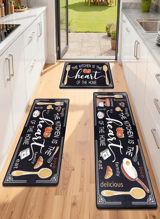 Yamaziot Anti Fatigue Kitchen Rug Set of 3, Non-Slip Waterproof Farmhouse Cushioned Comfort Standing Floor Mat for Kitchen, Office, Sink, Laundry - Image 1