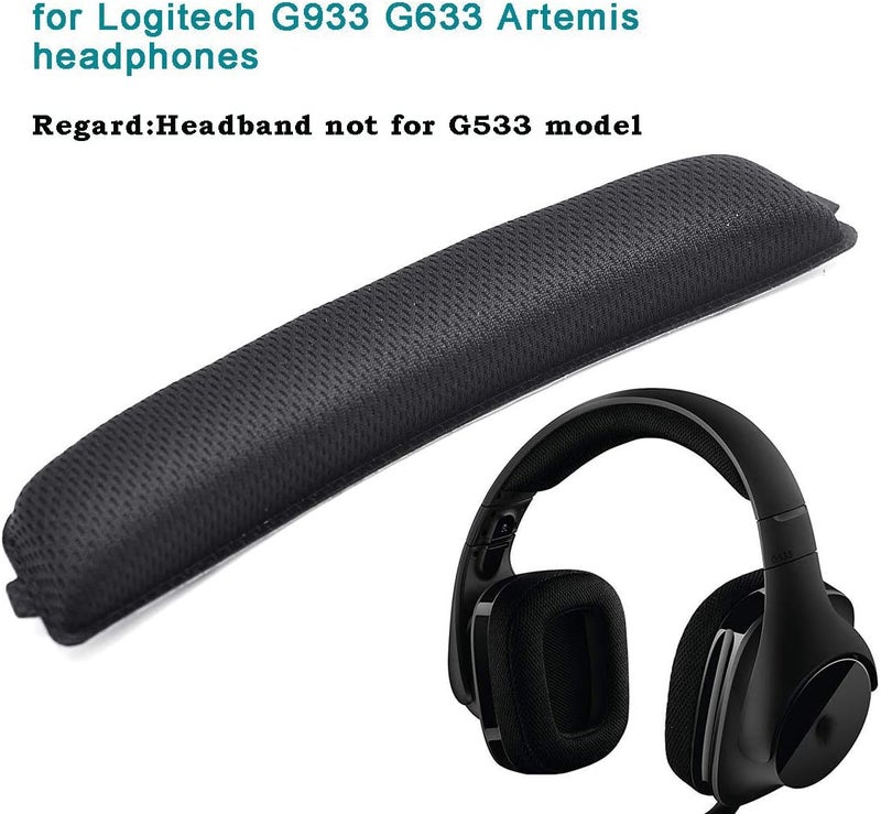defean G933 G935 Ear Pads - Replacement Ear Cushion Earpads and Headband Compatible with Logitech G933 G935 G633 / g 933 g 935 g 633 Artemis Headphones (Fabric Ear Pads +Headband) - Image 4