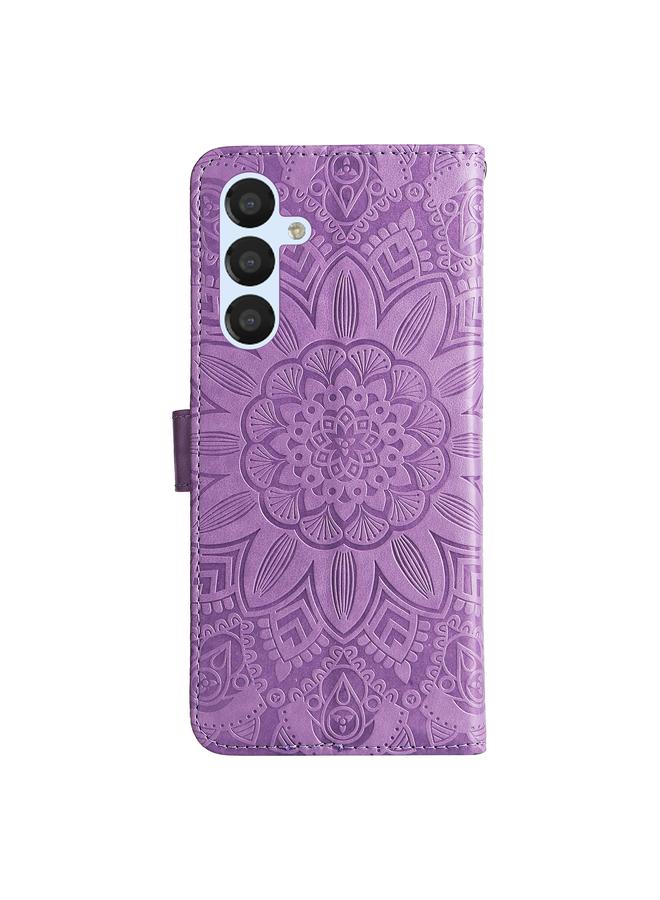 S-TOP Case For Samsung Galaxy A34 5G Embossed Sunflower Leather Phone Case - Image 3