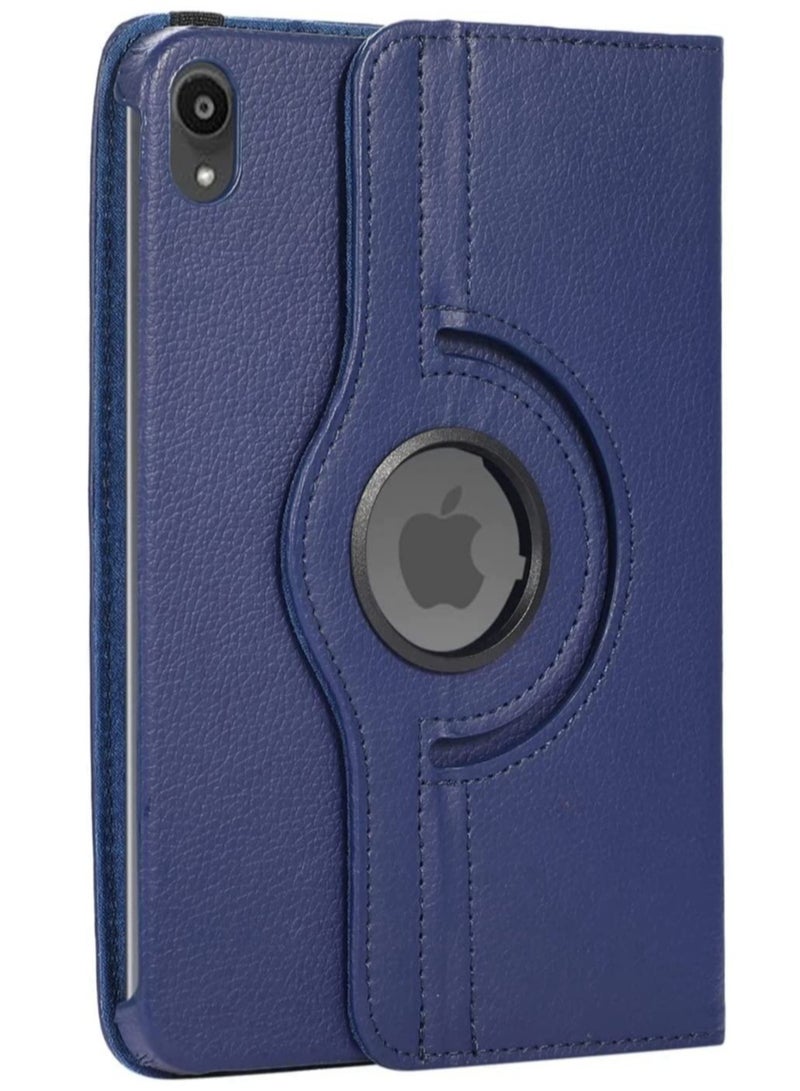 Rotating Case for iPad Mini 6 (6th Generation 8.3 Inch) - 360 Degree Swiveling Stand Protective Back Cover, Auto Wake/Sleep Feature for iPad Mini 6 2021 Model (BLue) - Image 1