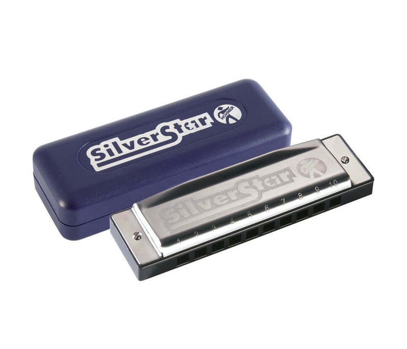 Hohner Diatonic Harmonica Silver Star D - Enthusiast Series - Image 1