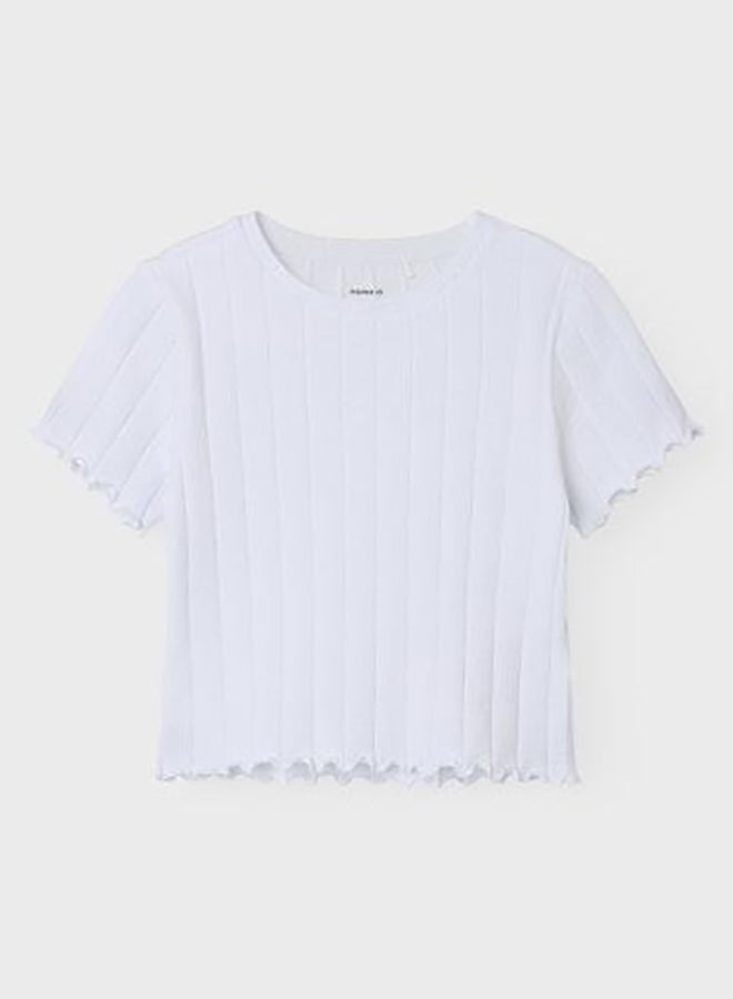 NAME IT Girls White Noos Top - Image 3