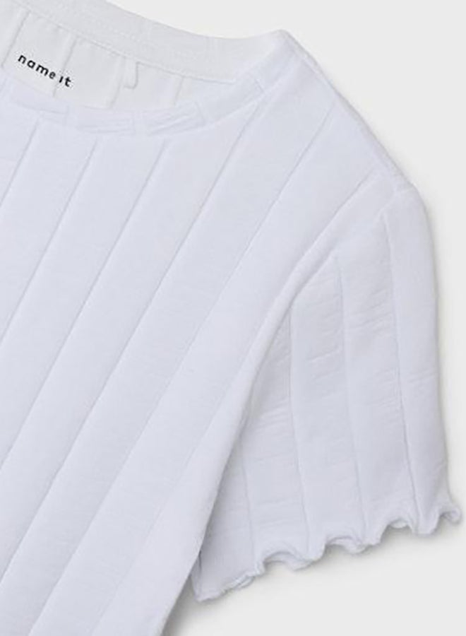NAME IT Girls White Noos Top - Image 5