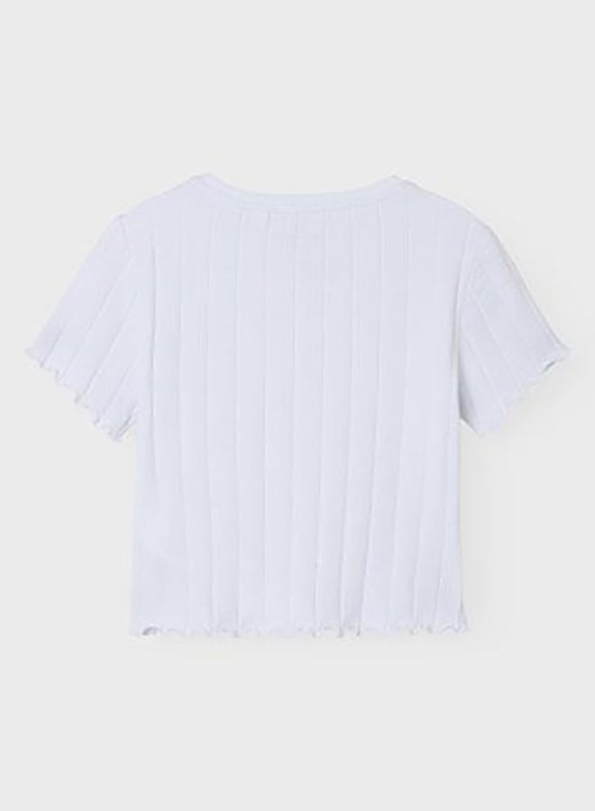 NAME IT Girls White Noos Top - Image 4