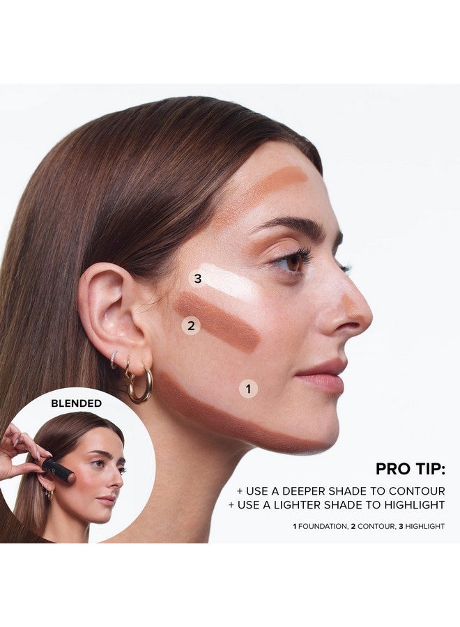 نوديستكس بودرة كريم أساس غير لامعة من Nudies Tinted Blur، مكياج متعدد المهام لتلوين البشرة ونحت الوجه، خفيف الوزن وطبيعي غير لامع، ظل عميق 8 0.2 أونصة سائلة (6.2 جم) - Image 5