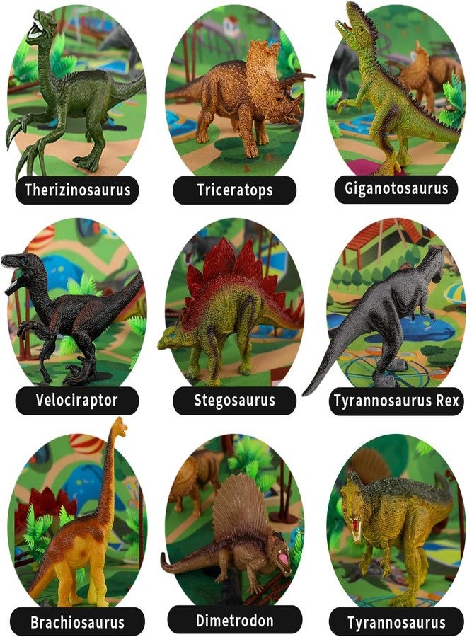 De-Lite 2026 Dinosaur Park Play Set 42 Pieces w/ Mat & Storage Bag, Action Figures, PVC Anime Movable Collectible Model Statue Toys-Special Edition - Image 4