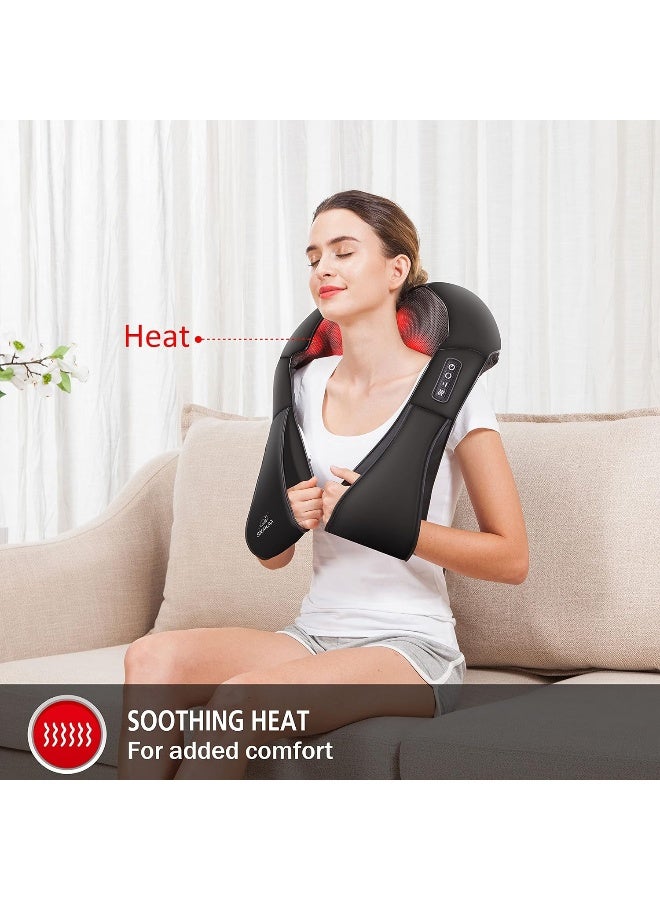 Snailax Cordless Neck Back Massager Shiatsu Neck And Shoulder Massager With Heat Portable Massagers For Neck And Back Lumbar Foot Electric Massage Pillow Gifts For Women/Men/Mom/Dad  - Image 3