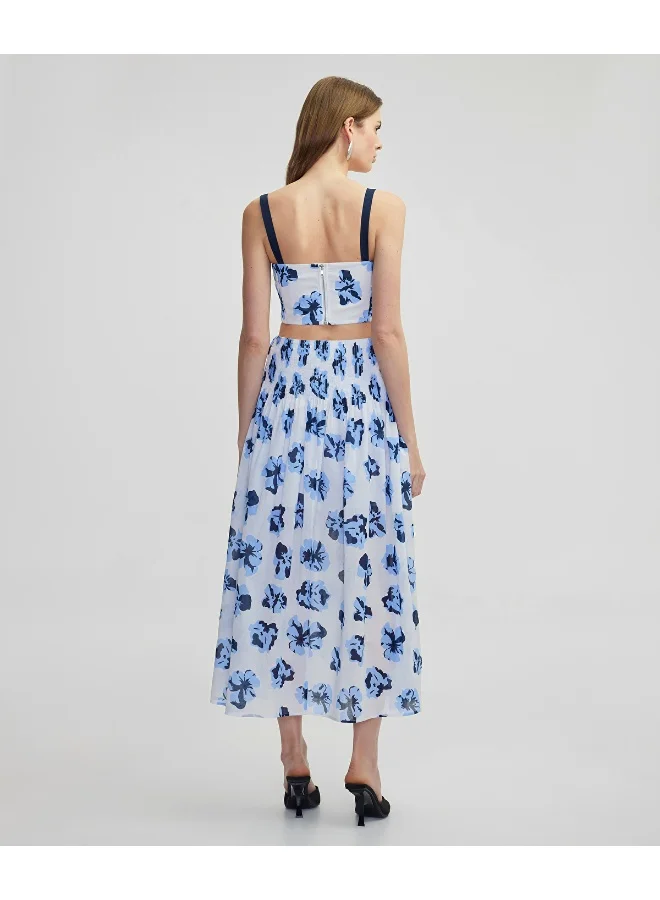 Ipekyol Floral Print Cropped Top