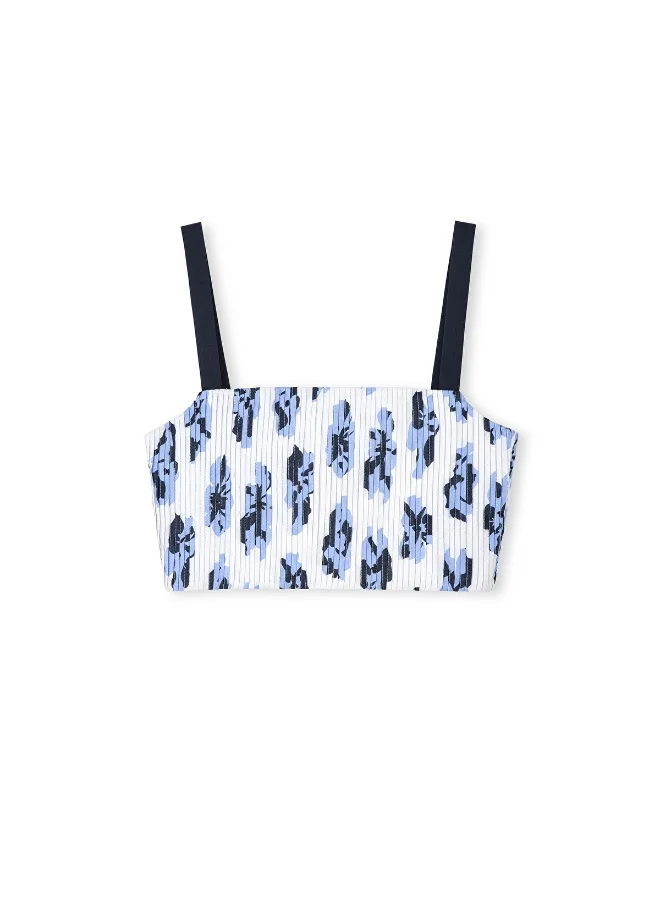 Ipekyol Floral Print Cropped Top